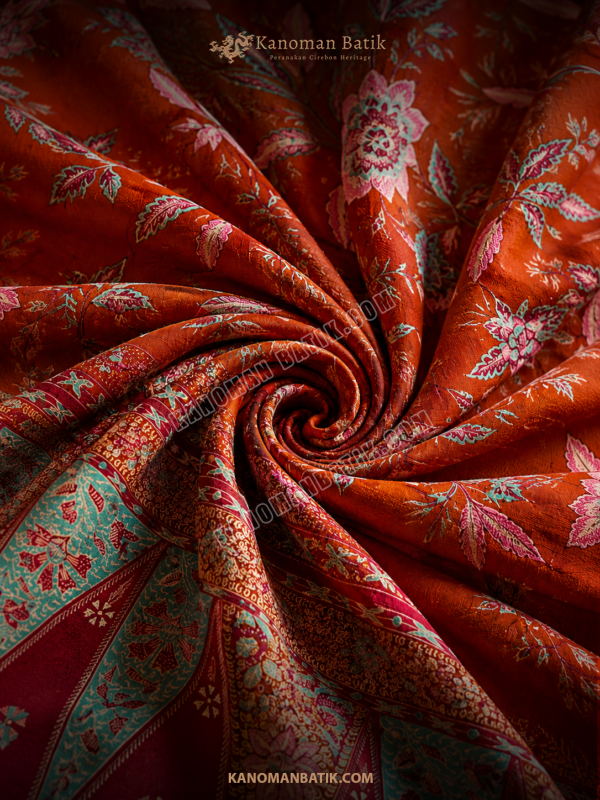 KAIN TULIS PERANAKAN MOTIF LUNG-LUNGAN GODONG