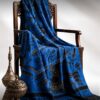 KAIN LOKCAN ANTIK WARNA BIRU MARIN