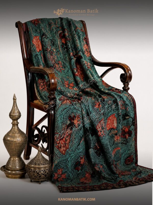 DDD SARUNG TULIS PERANAKAN MOTIF KEMBANG ARANG TANAHAN