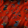 EE4 KAIN PERANAKAN MOTIF SATWA NAGA, BURUNG, KILIN, BARONGSAI