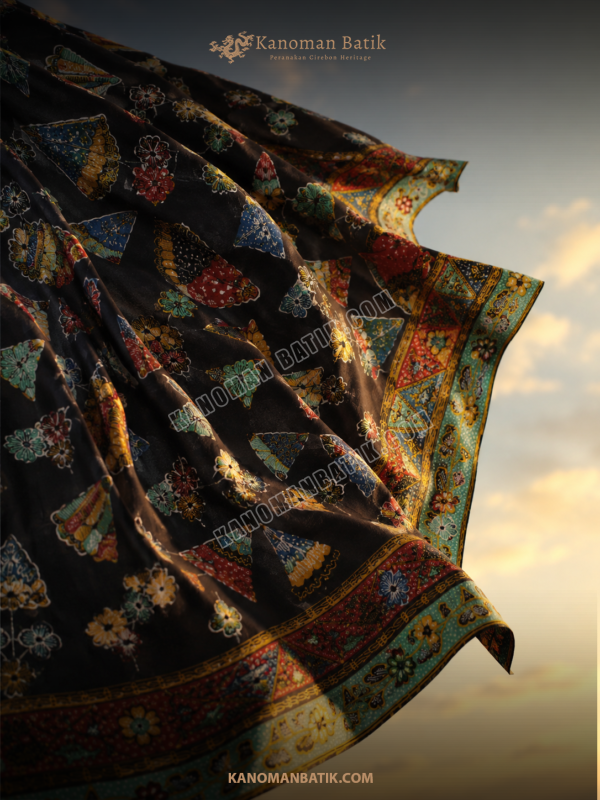 GGG3 SARUNG TULIS PERANAKAN MOTIF KIPAS SEMILIR