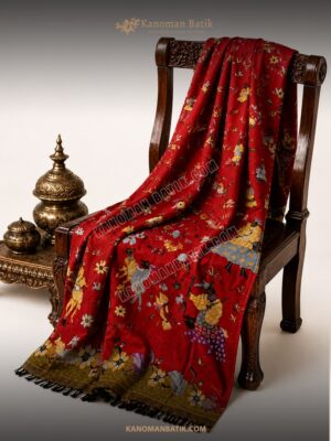 SARUNG TULIS PERANAKAN MOTIF KAISAR KECIL