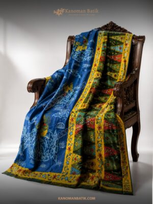 SARUNG TULIS PERANAKAN MOTIF MEGA MENDUNG KILIN
