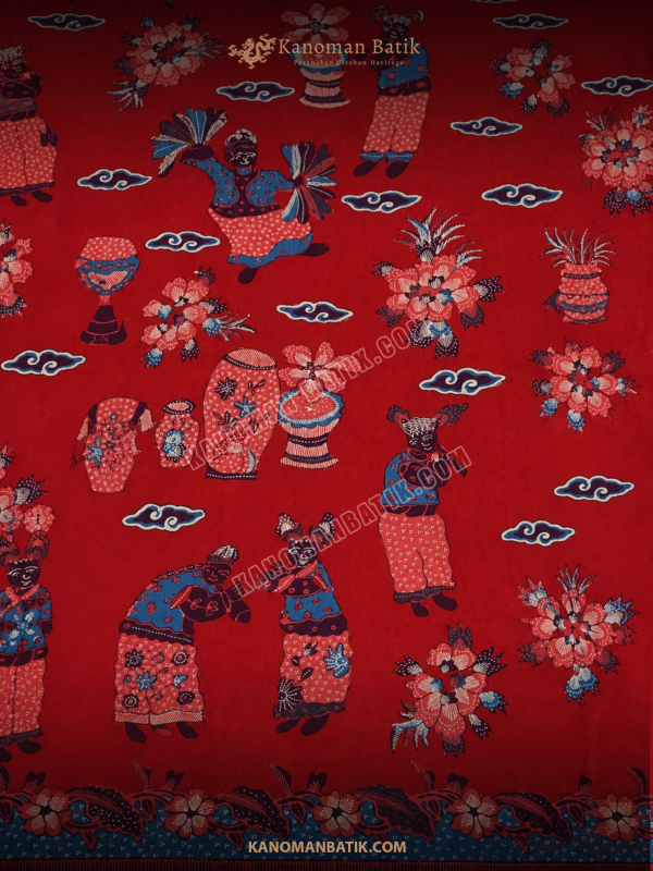 SARUNG TULIS PERANAKAN MOTIF PESTAAN(KAISAR BERPESTA)