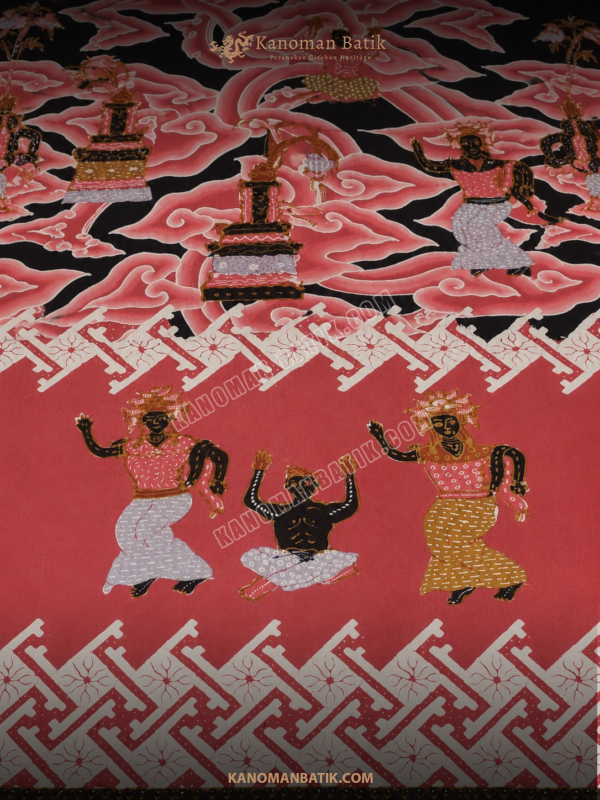 KAIN BATIK MEGA MENDUNG PENARI KECAK